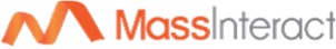 Logo of MassInteract, featuring an orange stylized 'M' next to the company name in orange and gray text.