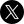 Black and white logo of the social media platform X (formerly Twitter), featuring a stylized 'X' inside a circle.